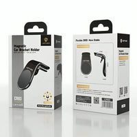 LENYES CR93 Magnetic Car Mount – Black, Compact & Secure