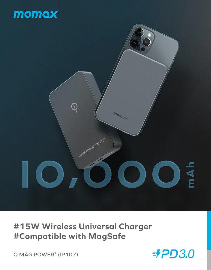 Momax Q.Mag Power 7 Magnetic Wireless Charging Power Bank 10000mah