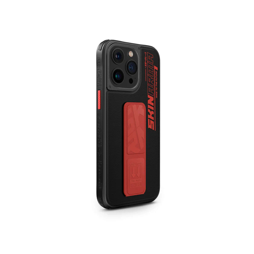 SKINARMA iPhone 15 Pro 6.1 Slate (GRIP-STAND) - Orange SKINARMA iPhone 15 Pro 6.1 Slate (GRIP-STAND) - Orange
