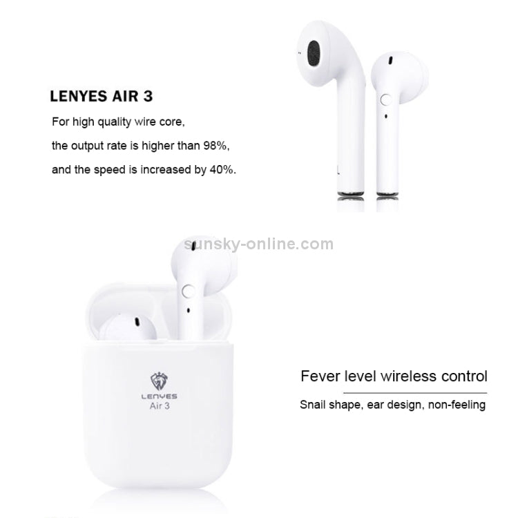 lenyes Air 3 Wireless Button Earbuds Bluetooth Earphones V5.0