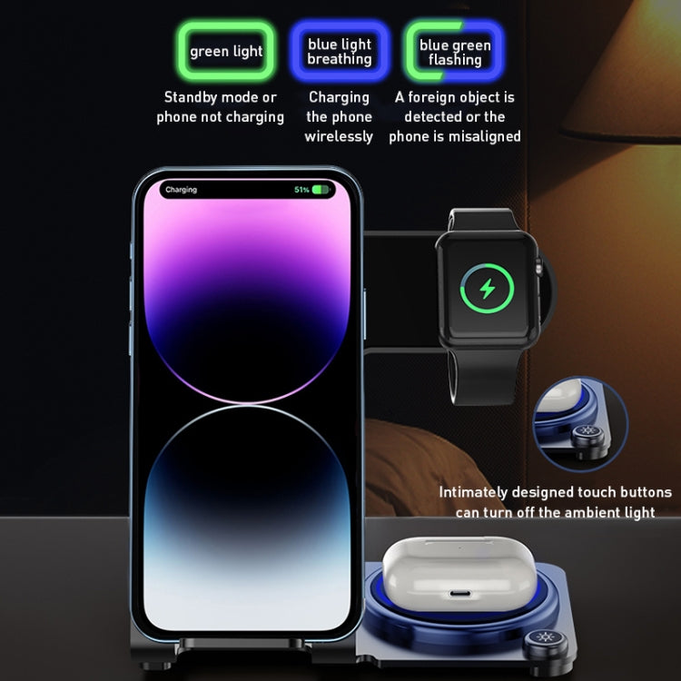 WiWU Power Air 3 in 1 15W Wireless Charger - Black WiWU Power Air 3 in 1 15W Wireless Charger - Black
