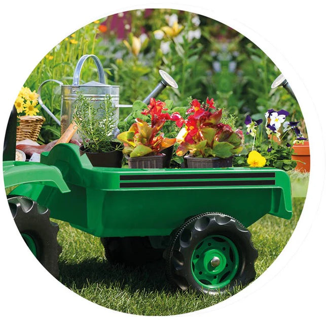 Dolu Ranchero Pedal Tractor with Trailer & Excavator – Kids Ride-On Toy 3Y+