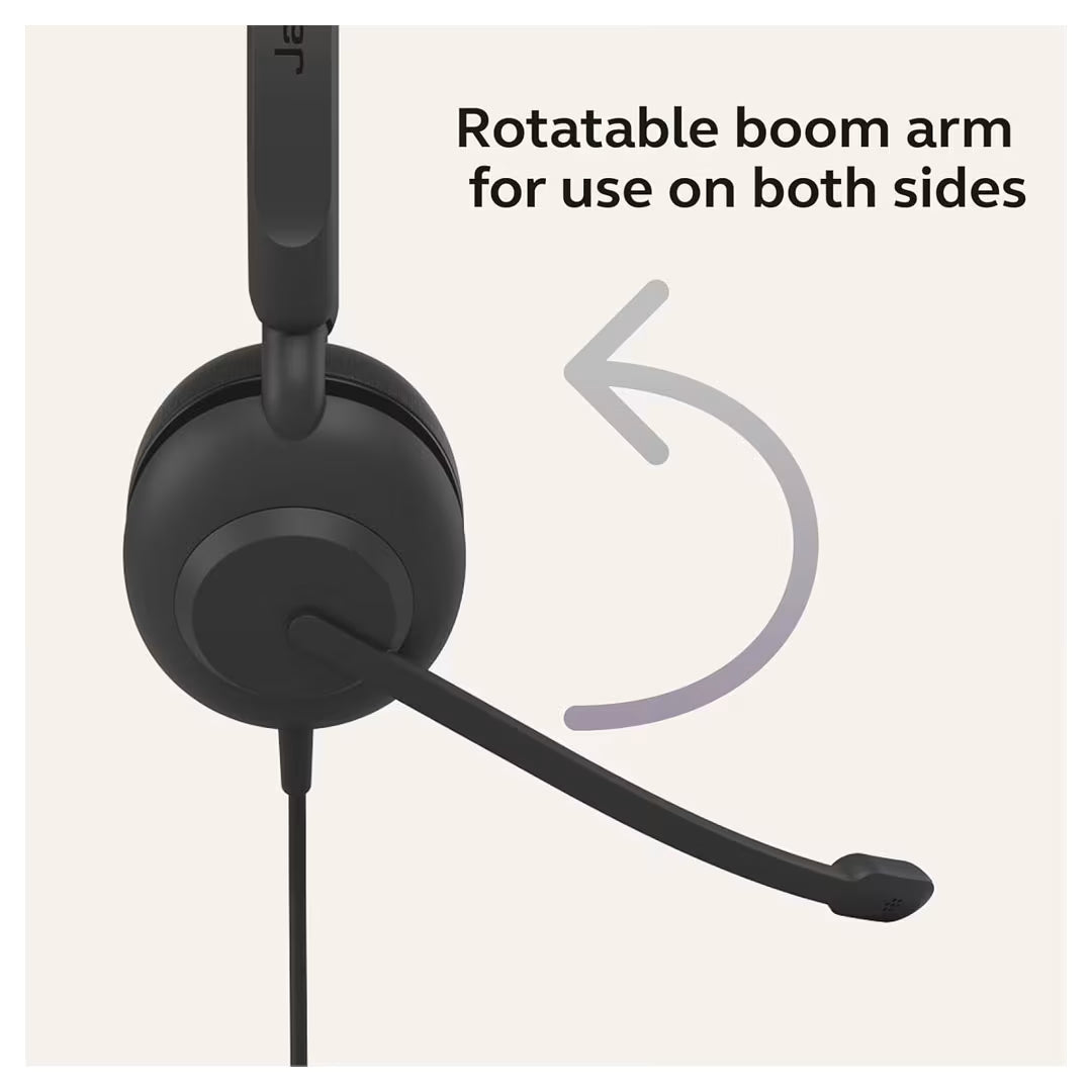 سماعة Jabra Evolve 10 Stereo – USB-A وميكروفون عازل للضوضاء