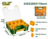 JADEVER 13.5" Screw Storage Box Customizable Organizer