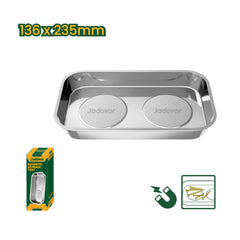 JADEVER 13.6×23.5cm Magnetic Screw Tray High Quality & Perfect - Silver