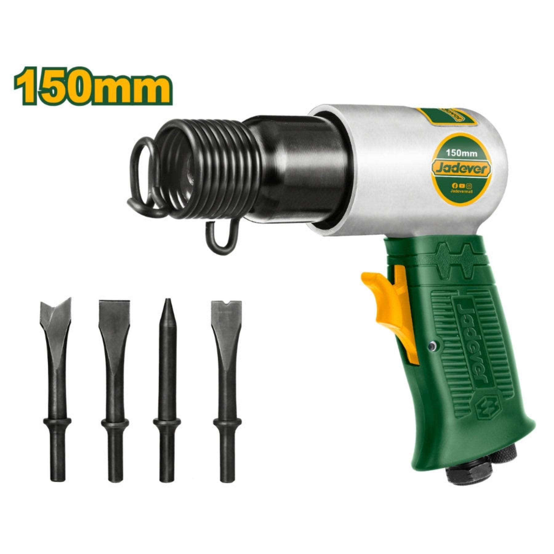 JADEVER 150mm Air Hammer with Chisel Powerful & Ergonomic JADEVER 150mm Air Hammer with Chisel Powerful & Ergonomic