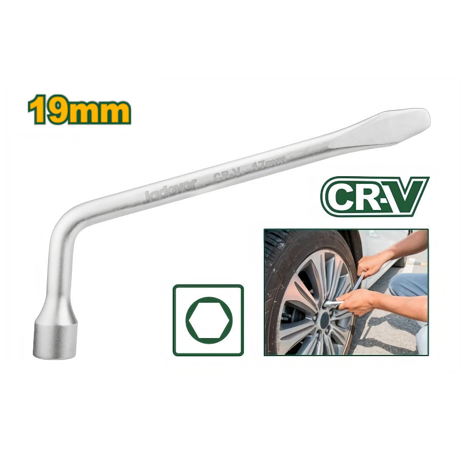 JADEVER 19mm L-Box Wrench Versatile & Durable Tool JADEVER 19mm L-Box Wrench Versatile & Durable Tool