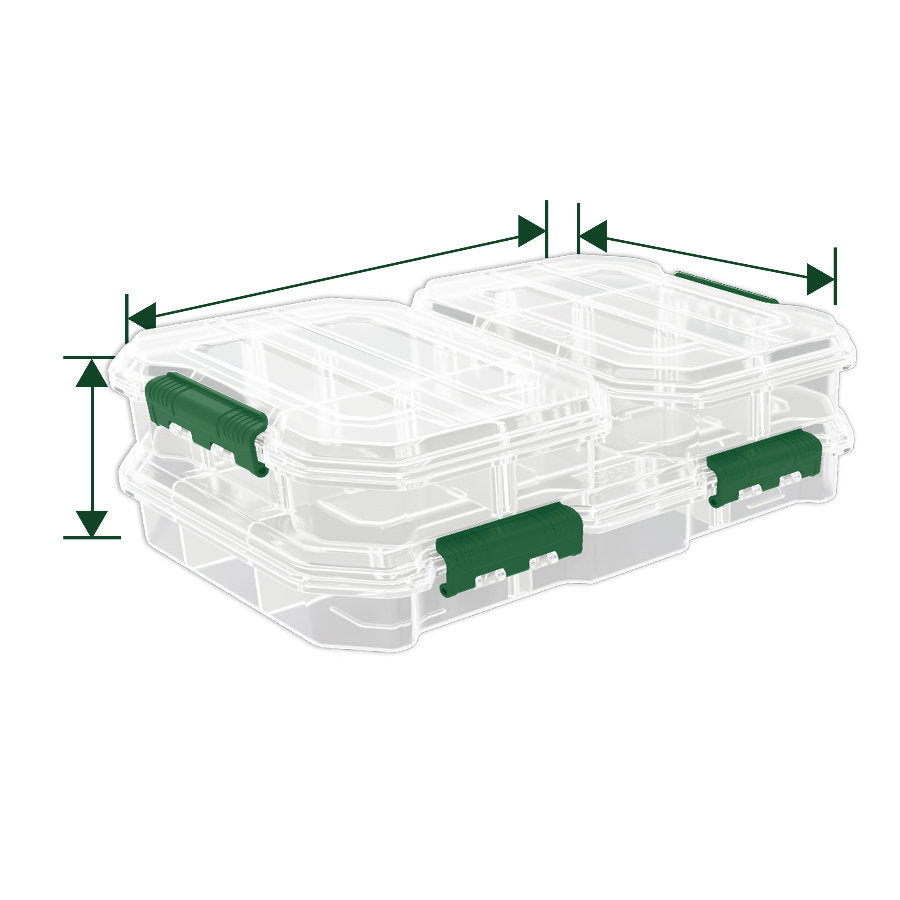 JADEVER 3 Piece Transparent Plastic Box Set Durable Organizer JADEVER 3 Piece Transparent Plastic Box Set Durable Organizer