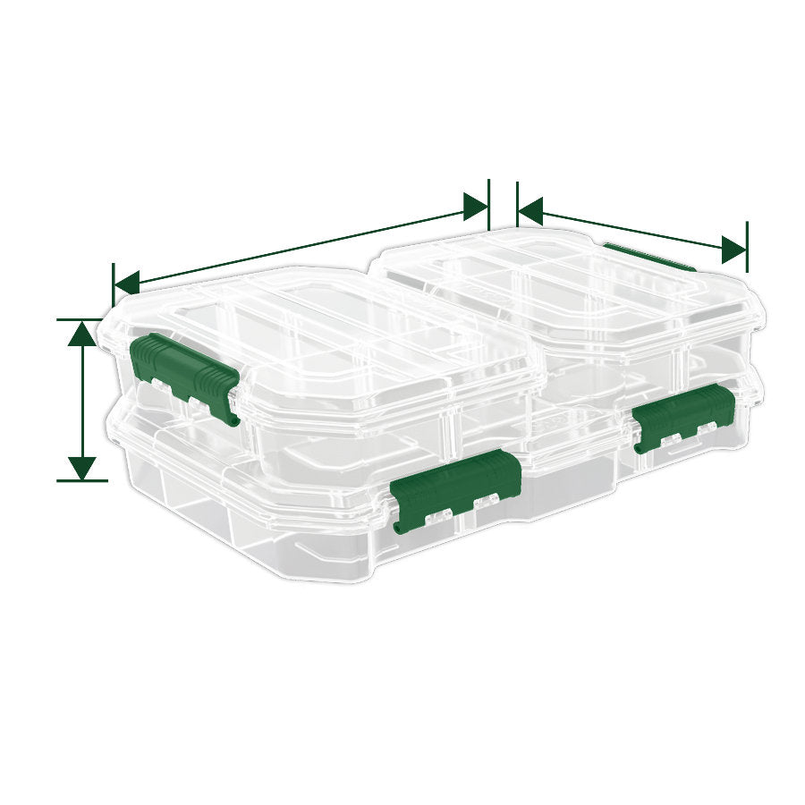 JADEVER 3-Piece Transparent Plastic Box Set Durable