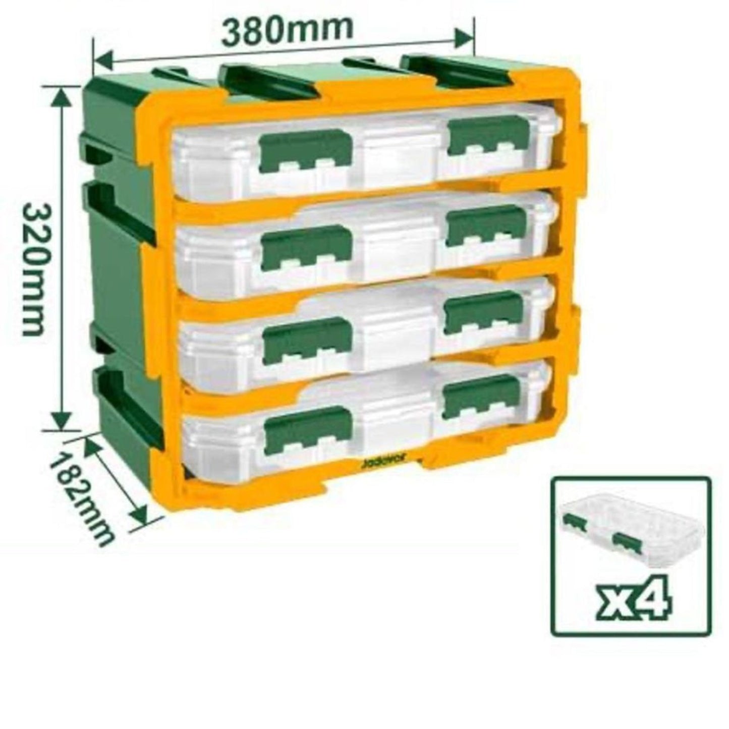 JADEVER 4-Drawer Storage Unit Stylish & Durable Organizer