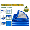 JADEVER Blue Tarp with Eyelets 4x3m Durable & Lightweight