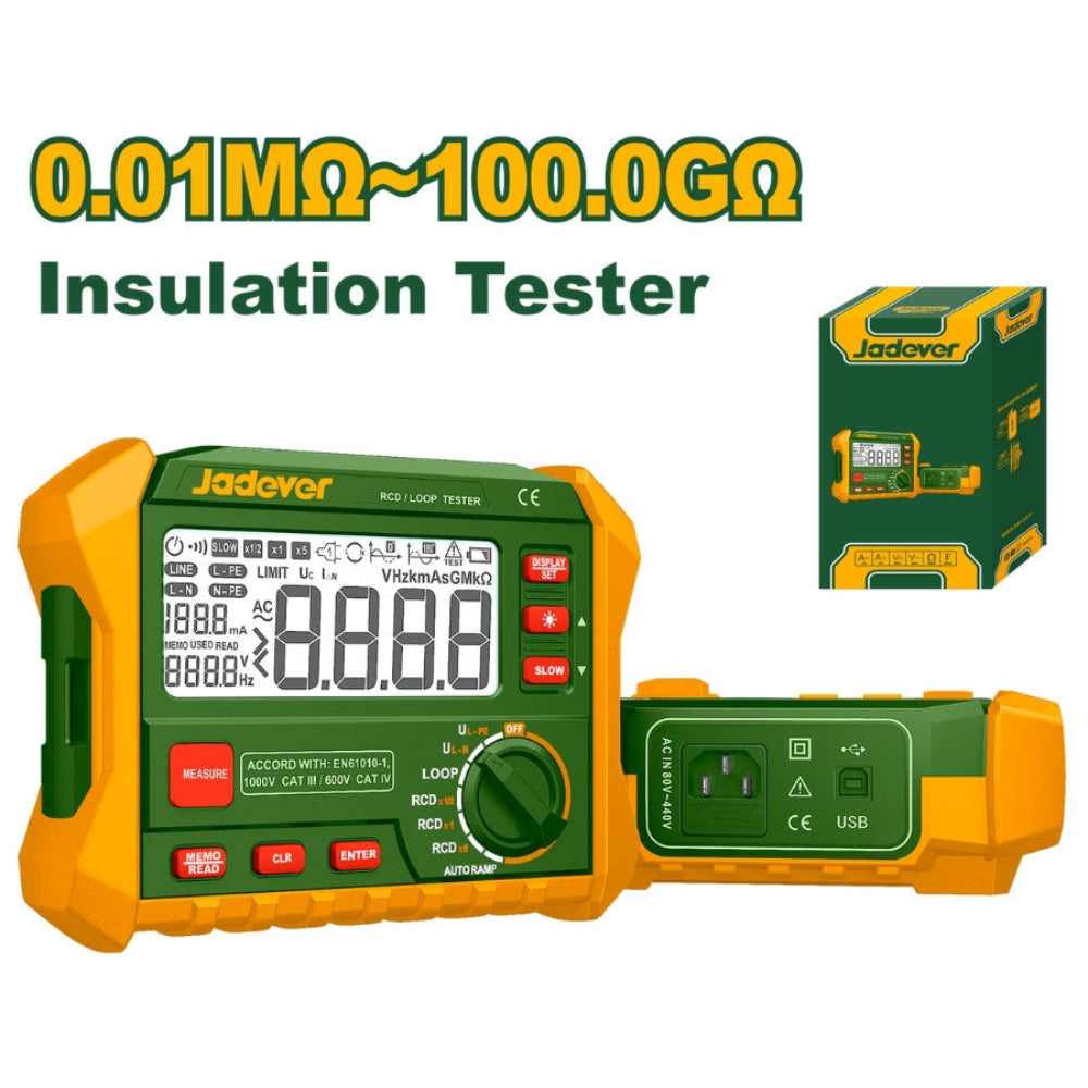 JADEVER Electrical Insulation Tester Multi Functional JADEVER Electrical Insulation Tester Multi Functional