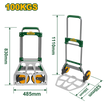 JADEVER  Folding Hand Truck 100kg Durable & Compact