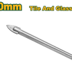 JADEVER Glass & Ceramic Drill Bits 5 × 70 mm High Precision