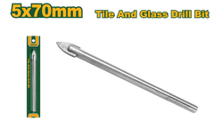 JADEVER Glass & Ceramic Drill Bits 5 × 70 mm High Precision