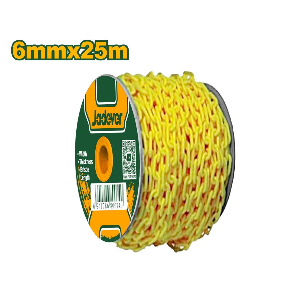 JADEVER Plastic Chain 6mm 25m Durable & Versatile - Yellow