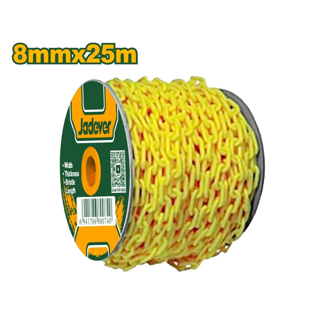 JADEVER Plastic Chain 8mm 25m Durable & Versatile - Yellow JADEVER Plastic Chain 8mm 25m Durable & Versatile - Yellow
