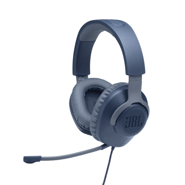JBL Quantum 100 Wired Over-Ear Gaming Headset -Blue
