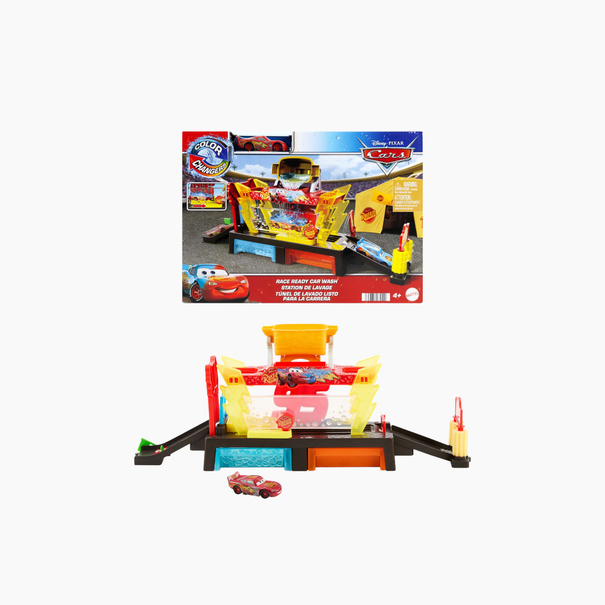 Mattel Disney Pixar Cars Color Changers Race Ready Car Wash