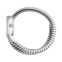 JUST CAVALLI JC1L351M0015 SILVER STEEL BAND PINK DIAL FOR WOMEN