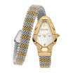 JUST CAVALLI JC1L426M0055 SILVER AND GOLD STEEL BAND WHITE DIAL  FOR WOMEN