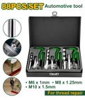 JADEVER Thread Repair Set – 88 Pcs, HSS Material, For M6/M8/M10 Threads, Complete Repair Kit (JDART1L88)