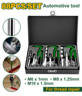 JADEVER Thread Repair Set – 88 Pcs, HSS Material, For M6/M8/M10 Threads, Complete Repair Kit (JDART1L88)
