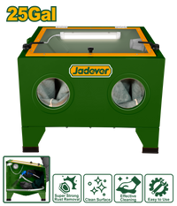 JADEVER 25 Gallon Sand Blasting Cabinet with LED Light – Abrasive Cleaning & Rust Removal Cabinet (JDASA1A09)