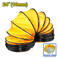 JADEVER PVC Duct Hose 24" × 10m – Flexible Ventilation Ducting Hose (JDBPP1A24)