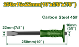 JADEVER Cold Chisel 22×16×250mm – Heat Treated Carbon Steel Chisel (JDCC1301)
