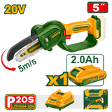 JADEVER Cordless Pruner Saw 20V with 5" Bar (JDCLP556)