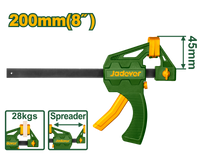 JADEVER Quick Bar Clamp 8" – 45×200mm One-Hand Woodworking Clamp (JDCP4388)