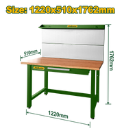 JADEVER Steel Work Bench with Drawer and Pegboard – 1220mm Width (JDCS5A03)