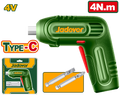 JADEVER Cordless Screwdriver 4V – Compact USB-C Rechargeable Electric Screwdriver (JDCV4628)