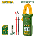 JADEVER Digital AC Clamp Meter – True RMS, 200A Max, Auto Power Off, with Batteries (JDDM6501)