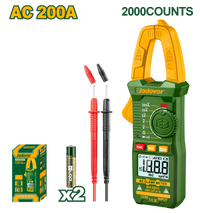 JADEVER Digital AC Clamp Meter – True RMS, 200A Max, Auto Power Off, with Batteries (JDDM6501)