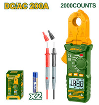 JADEVER DC/AC Clamp Meter – 200A, Capacitance, NCV, Backlight, Auto Power Off (JDDM65015)