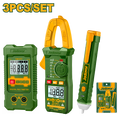 JADEVER Electrical Test Kit – 3PCs Set with Clamp Meter, Multimeter & AC Voltage Detector (JDDM94011)