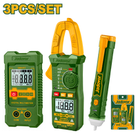 JADEVER Electrical Test Kit – 3PCs Set with Clamp Meter, Multimeter & AC Voltage Detector (JDDM94011)