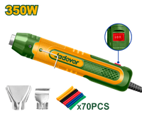 JADEVER Heat Gun 350W – Dual Temperature – With Accessories (JDHG2501)