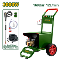JADEVER High Pressure Washer for Commercial Use – 3000W, 160 Bar, 12 L/min, Induction Motor (JDHP5A31)
