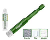 JADEVER Brazed Diamond Core Drill Bit – 6/14/16mm, 10mm Diamond Height, 1/4" Hex Shank (JDKJ5K06 / JDKJ5K14 / JDKJ5K16)