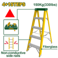 JADEVER Single-Side Fiberglass Ladder 4+1 Steps | 150kg (JDLD0905)