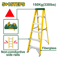 JADEVER Single-Side Fiberglass Ladder 5+1 Steps | 150kg (JDLD0906)