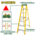 JADEVER Single-Side Fiberglass Ladder 6+1 Steps | 150kg (JDLD0907)