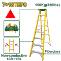 JADEVER Single-Side Fiberglass Ladder 7+1 Steps | 150kg (JDLD0908)
