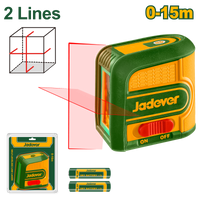 JADEVER Self-Leveling Line Laser – Red Cross Laser, ±2mm Accuracy, 15m Range (JDLE1M03)