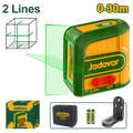 JADEVER Self-Leveling Line Laser – Green, 30m Range, Cross Line with Magnetic Bracket (JDLE2M03)