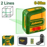 JADEVER Self-Leveling Line Laser – Green, 30m Range, Cross Line with Magnetic Bracket (JDLE2M03)
