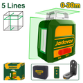 JADEVER Self-Leveling 360° Green Laser Level – Horizontal & Vertical Lines, Lithium Battery + Remote (JDLE2M05)